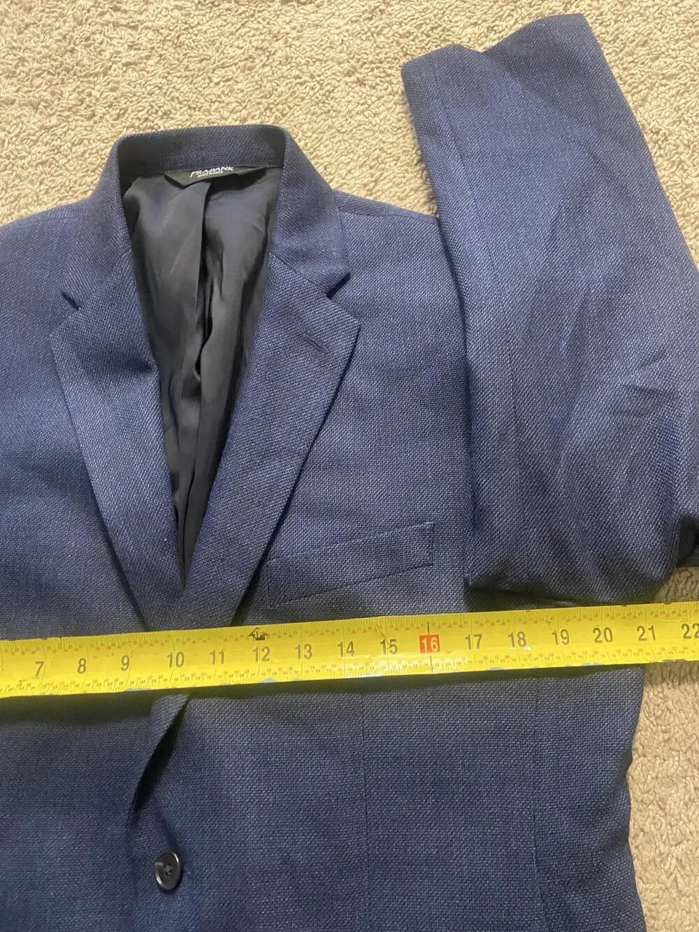 Jos. A. Bank Sport Coat Mens 42 Blue Wool Traveler Two Button Notch Lapel